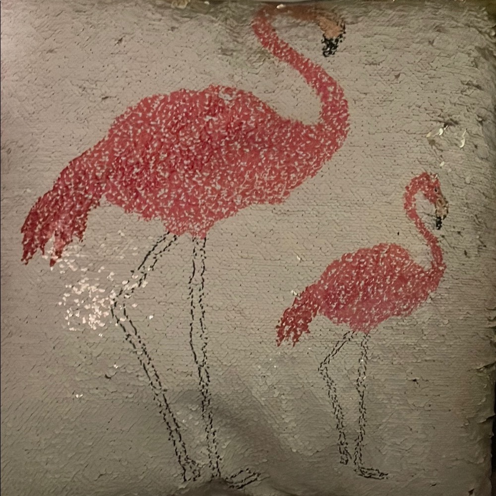 Pink Flamingo Decorative Pillow